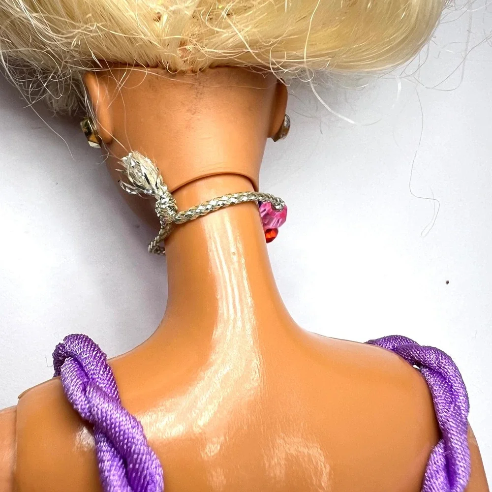 Mattel‎ Vintage Glitter Beach Barbie 1992 with Jewelry and Bikini Swimsuit 3602